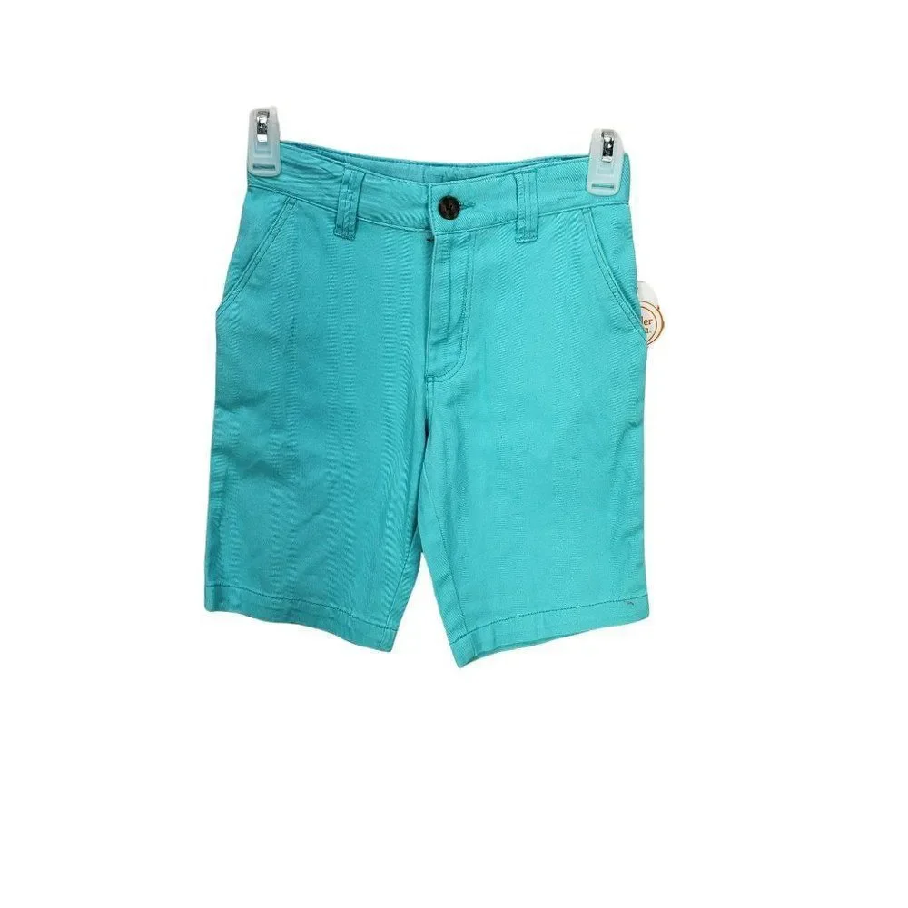 Wonder Nation Bleached Teal Size 8 Bermuda Adjustable Waist Shorts‎